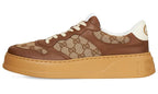 GUCCI GG Canvas leather-trimmed sneakers