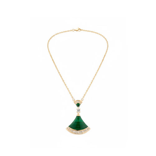 Fendi | Green Fan Pendant Necklace