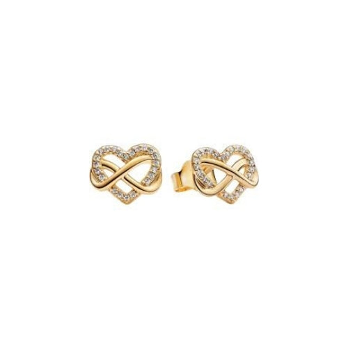 Dior | Gold Infinity Heart Earrings