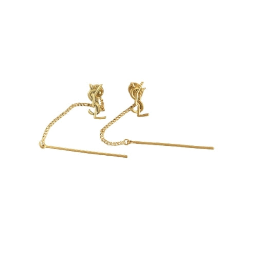 Fendi | YSL Logo Chain Drop Earrings