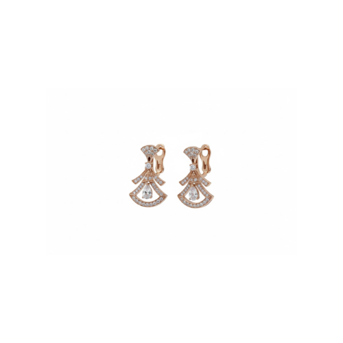 Hermes | Rose Fan Earrings