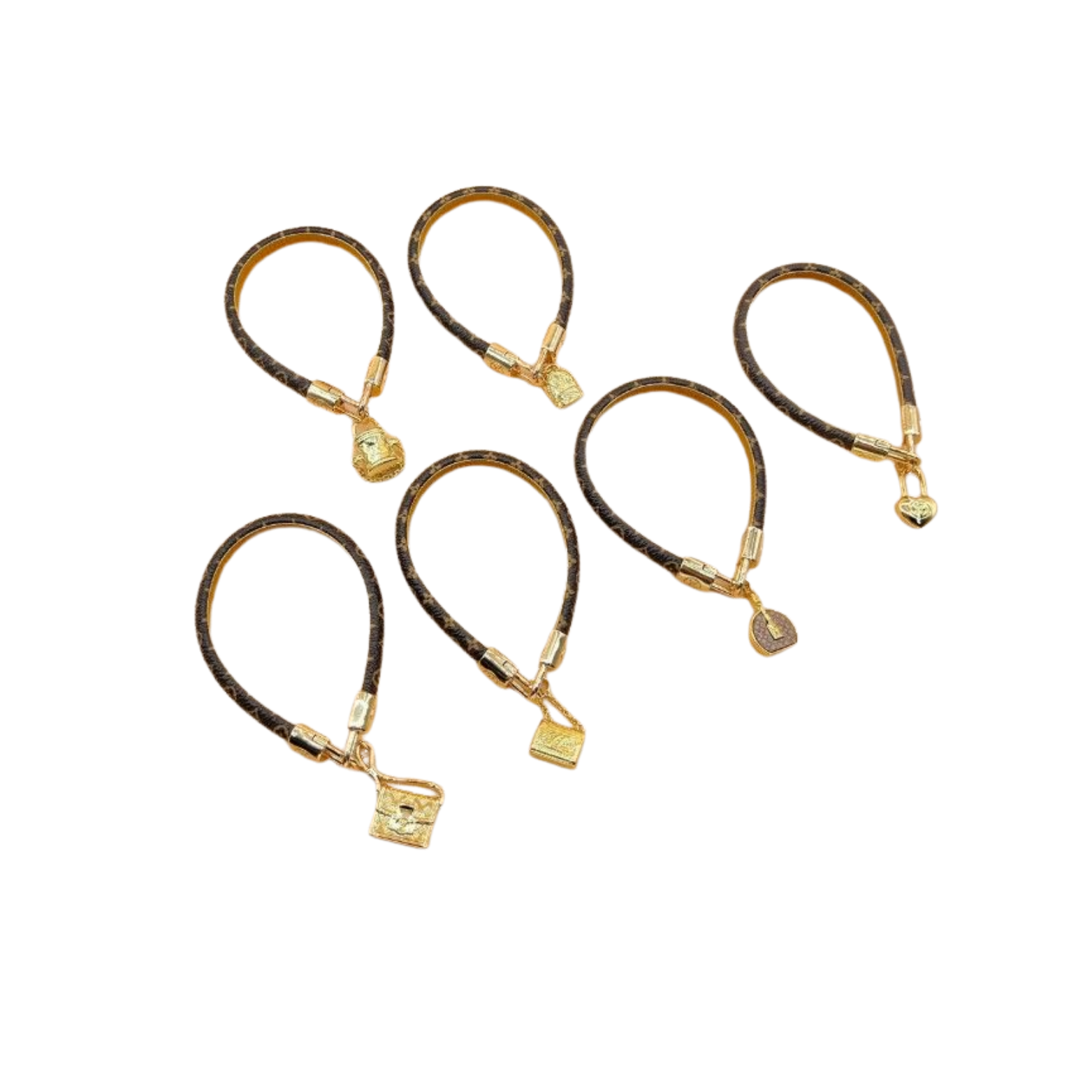 Fendi | LV Lock Charm Bracelet Set