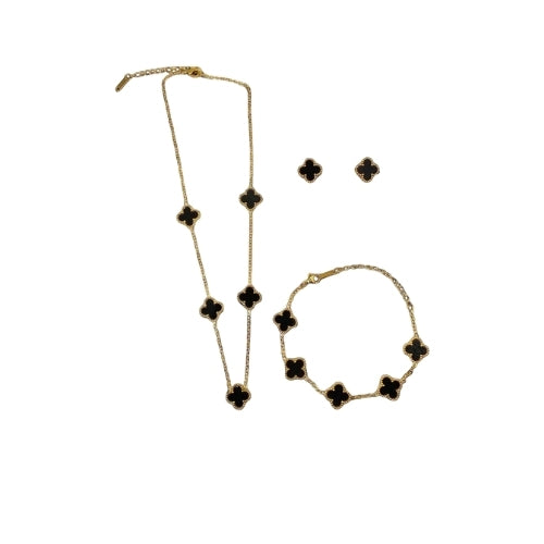 Hermes | Black Clover Jewelry Set
