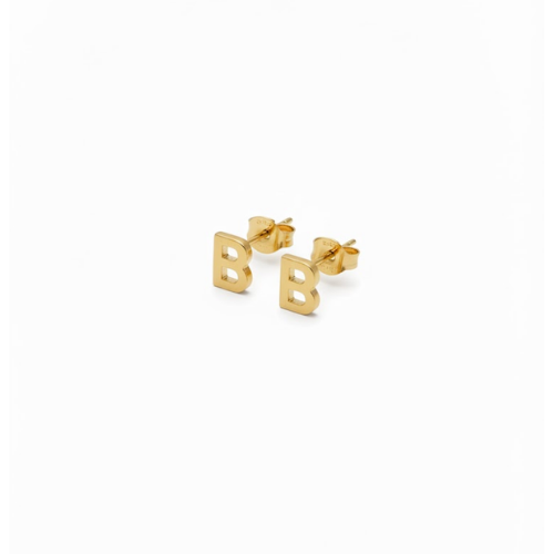 Dior | B Initial Stud Earrings