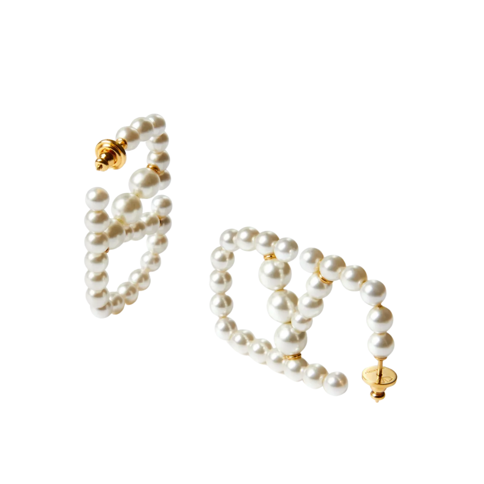 Dior | Pearl Hoop Earrings