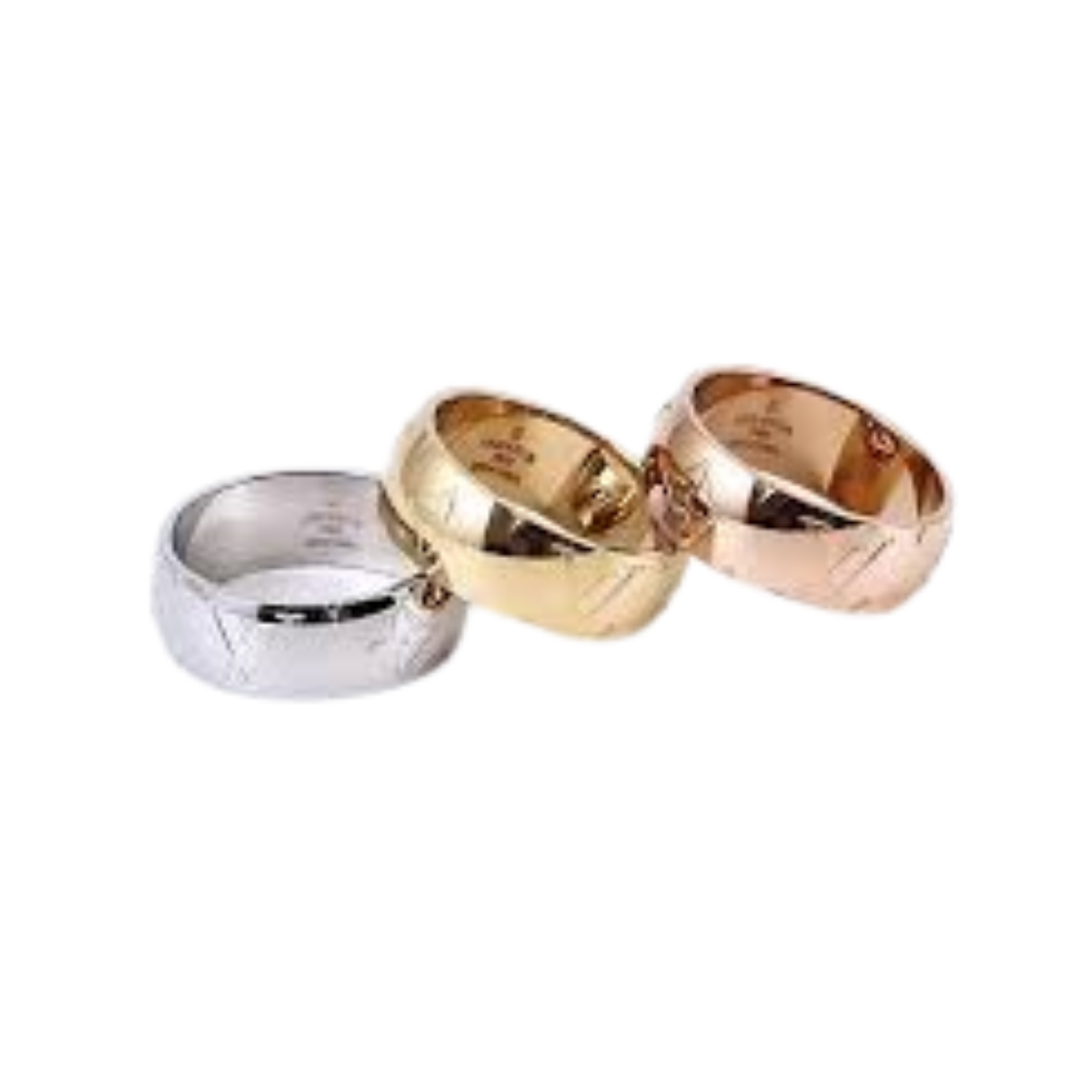 Dior | Tri‑Color Band Ring Set
