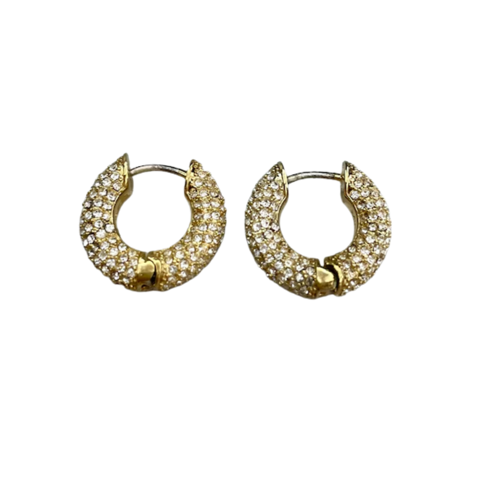 Dior | Pave Hoop Earrings