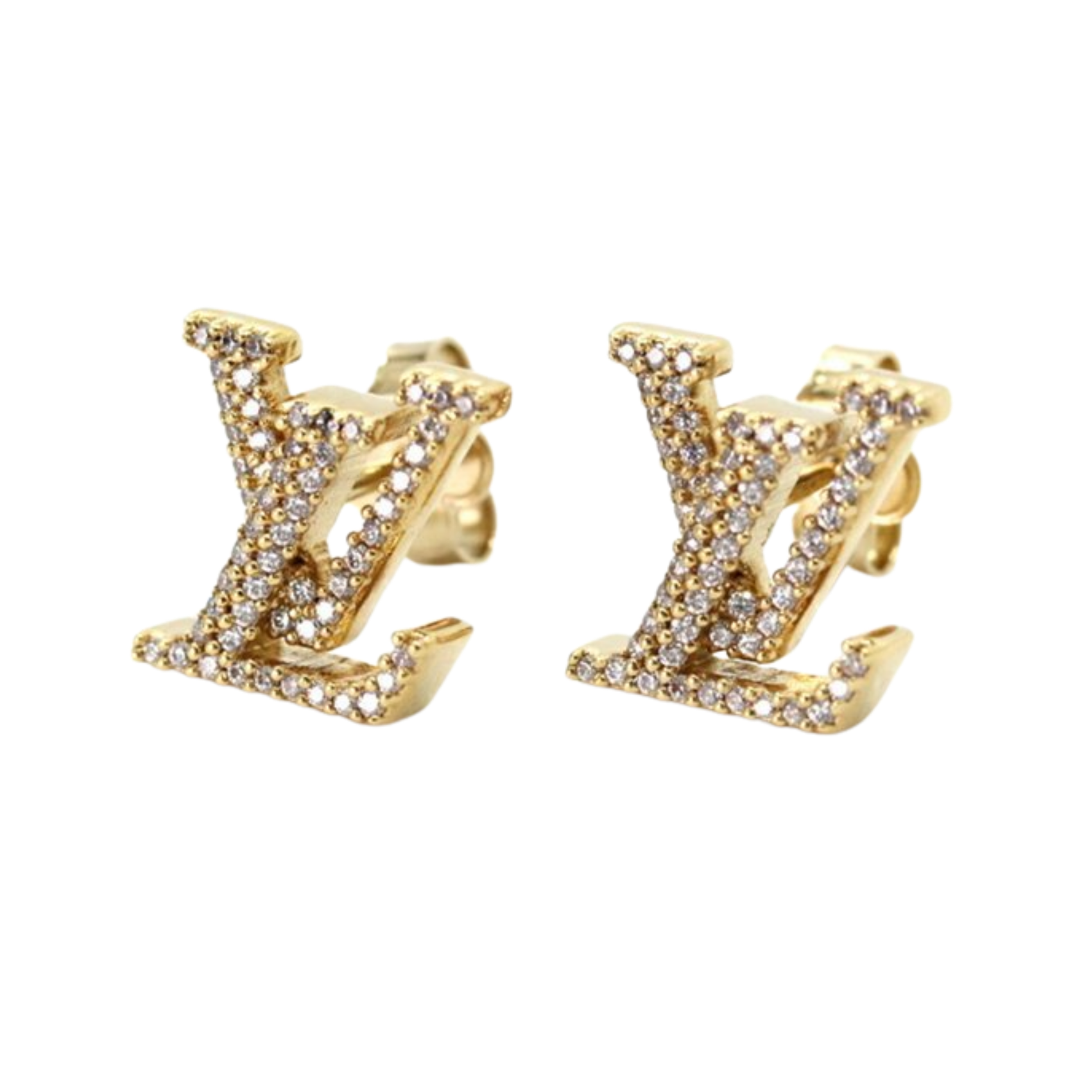 Dior | LV logo stud earrings