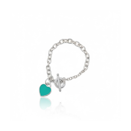 Hermes | Turquoise Heart Charm Bracelet