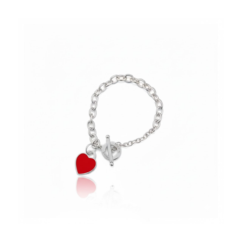 Hermes | Turquoise Heart Charm Bracelet