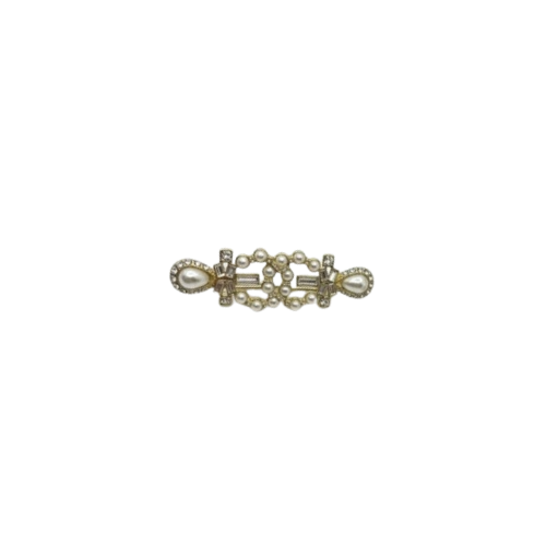 Hermes | Pearl Rhinestone Barrette