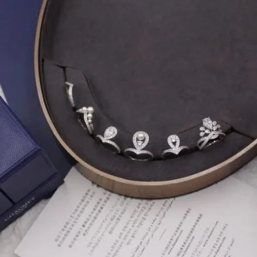 Dior | Crystal Leaf Rings