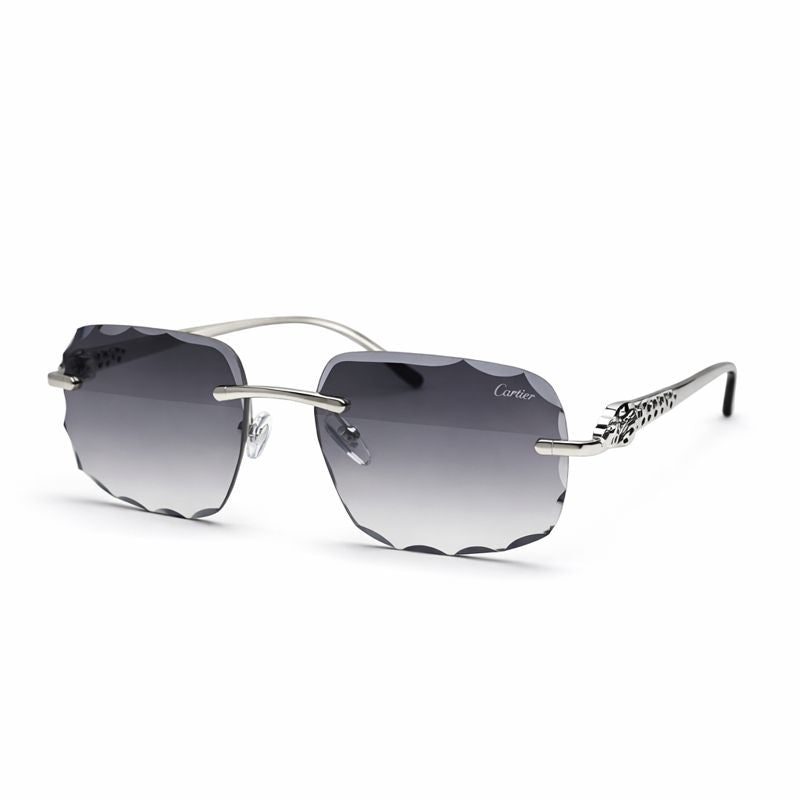 Cartier | Chic Black Aviator Sunglasses