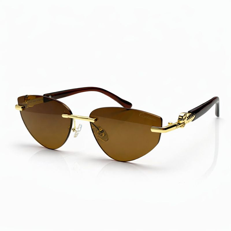 Cartier | Chic Black Cat-Eye Sunglasses