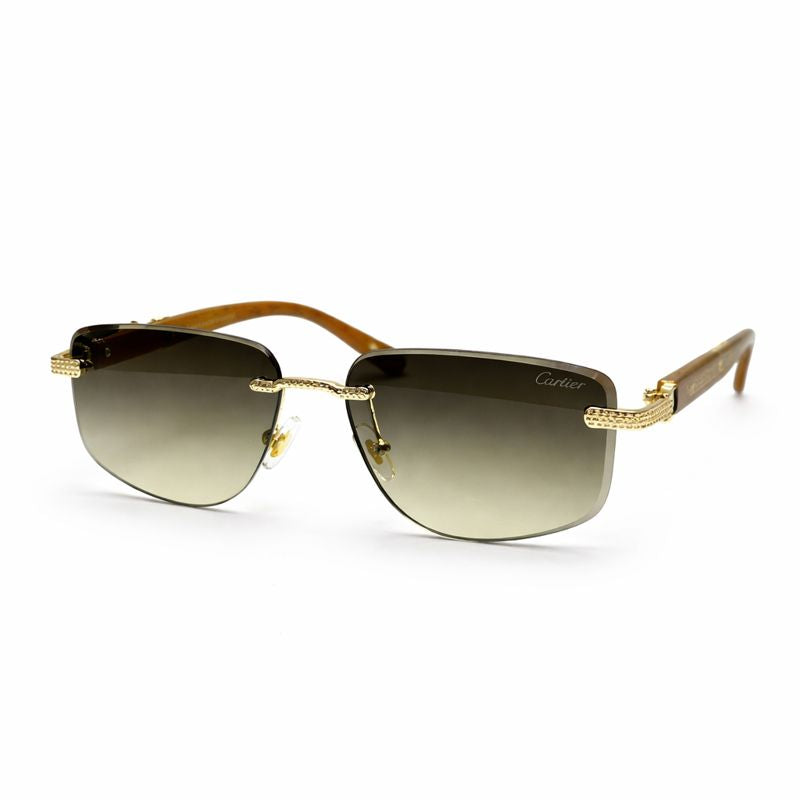 Cartier | Black Aviator Fashion Sunglasses